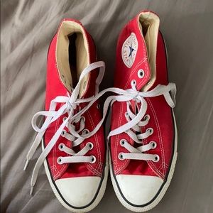Red High Top Converse